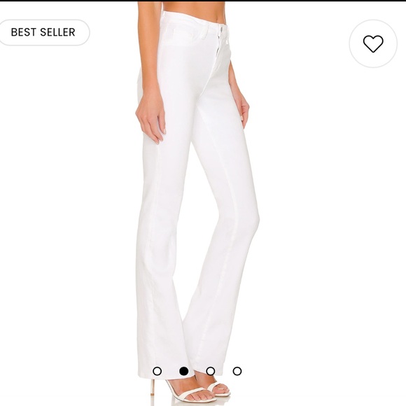 L'AGENCE Selma High Rise Sleek Baby Boot in Blanc Size 30 NWT - Picture 3 of 16